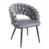 Furnitex K20-FX pilka VELVET BUBBLE kėdė svetainei