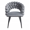 Furnitex K20-FX pilka VELVET BUBBLE kėdė svetainei