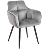 Furnitex K40-FX AKSOMINĖ KĖDĖ, PILKA, MINŠTA, METALINIS RĖMAS, MODERNUS