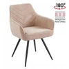 Furnitex K43-FX CAPPUCCINO VELVET apmušta ROTATING kėdė