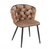 Furnitex K47-FX cappuccino VELVET kėdė/juodos kojos SVETAINEI