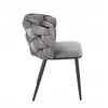 Furnitex K47-FX kėdė, pilka VELVET/juodos kojos, SVEČIAMAI