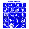 FUTBOLAS - blizgučių tatuiruotės, blizgučių tatuiruočių šablonai.