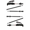 Gabel XTR ALU EF Sulankstomos trekingo lazdos 110-130cm, Juodos