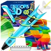 GALAXIA 3D PEN Vaikams Rašiklio rinkinys ir PLA KASETĖS 110 METRŲ 3D SPAUSDINtuvas