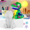 GALAXIA Lampka nocna vaikams DINOZAUR do malowania DIY lampa komplektas kreatywny