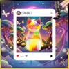 GALAXIA NAKTINĖ LAMP Piešimo lempa vaikams Creative Cat Kitten Kit, DIY