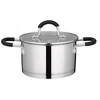 Galicja Apvalus puodas su stikliniu dangteliu Torres 26 cm 7L nerūdijančio plieno