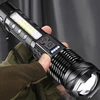 GALINGAS taktinis LED žibintuvėlis Įkraunama 30 W išgyvenimo lempa, skirta DOVANŲ ZOOM