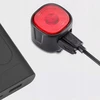 GALINIS DVIRAČIO LEMPAS RAUDONAS LED USB ĮKRAUJAMAS 6 REŽIMAI DVIRAČIO GALĖJE