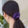 GALVOS RANKELIAI 2 VIENETŲ PURPURINIS AKSOMINIS ELASTINGAS PLAUKŲ GUMĖS PONY PONY SOFT