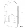 „Garden Line“ metalinė pergolės arka 240 cm PERG-N6092