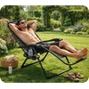 Garden Tourist paplūdimio šezlongas, sulankstomas, reguliuojamas, GRÖNER Zero Gravity