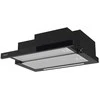 CATA gartraukis | TFH 6830 GBK | Teleskopinis | Energijos vartojimo efektyvumo klasė A+++ | Plotis 60 cm | 795 m³/h | Elektroninis | LED | Juodas stiklas