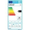 CATA gartraukis | VK 6000 X | Tvirtinamas prie sienos | Energijos vartojimo efektyvumo klasė A | Plotis 60 cm | 395 m³/h | Mechaninis valdymas | LED | Nerūdijantis plienas