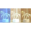 GAT NAKTINIS STALINIS LEMPAS NAKTINIS LED HORSE 3D USB DOVANA VAIKUI GYVŪNAI