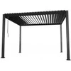 Home4You GAZEBO MIRADOR pavėsinė 3x3x2,5m, tamsiai pilkos spalvos