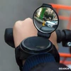 Gearox Pasukamas rankos veidrodis dviratininkas juoda juosta
