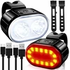 Gearox PRIEKINIS IR GALINIS LED DVIRAČIO LEMPAS DVIRAČIO VARANUI USB RINKINYS GALINGAS