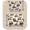 Geboki Sen Patalynė Dziecięca 100x160 + 50x60 Bawełniana Zwierzaki Tipi Polski Produkt