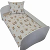Geboki Sen Patalynė Dziecięca 100x160 + 50x70 Króliczki Beż Produkt Polski Elegancka