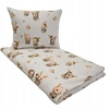Geboki Sen Patalynė Dziecięca 100x160 + 50x70 Króliczki Beż Produkt Polski Elegancka