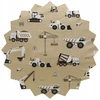 Geboki Sen Patalynė Dziecięca 100x160 + 50x60 Koparki Beżowe Produkt Polski Medvilnė