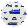Geboki Sen Užvalkalas 50x60 Dziecięca Bawełniana Policja Na Białym Dwustronna