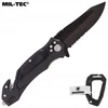 Gelbėjimo peilis Mil-Tec Tanto Fire Brigade 20 cm, juoda