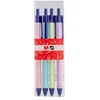 Gelinis rašiklis 0,7 mm mėlynos spalvos 4 vnt. pastelinių M&G