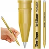 Gelinis rašiklis Berlingo Brilliant Metallic & Pastel, 0.6 mm, auksas