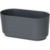 Gėlių dėžė Satina L27cm H13.2cm plastikinis/t.pilkas