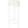 Home4You Gėlių stovas SANDY D25xH60cm, antikvarinis baltas