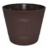 FORM PLASTIC Dekoratyvinis gėlių vazonas Elba D30cm/H25.5cm tamsiai rudas