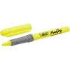 Geltonas neoninis žymeklis Bic Grip, 1 vnt.