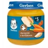 Gerber Daržovės su triušienos vakariene kūdikiams po 5 mėnesio 6x 125g