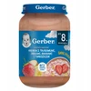 Gerber Makaronai su braškėmis, obuoliais, bananais ir varške 190g