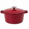 Gerlach Ketaus puodas 3 l NATUR IRON bordo