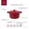 Gerlach Ketaus puodas 3 l NATUR IRON bordo