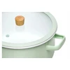 GERLACH NATUR ENAMEL Žalias emaliuotas puodas 3 l su dangteliu 20 cm