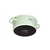 GERLACH NATUR ENAMEL Žalias emaliuotas puodas 3 l su dangteliu 20 cm