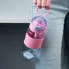 Gertuvė Kite, 600ml, su užrakinamu dangteliu, rožinės sp. tritano plastikas