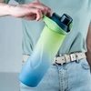 Gertuvė Kite, 760ml, su užrakinamu dangteliu, mėlynos/žalios sp. tritano plastikas