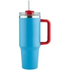 Gertuvė su šiaudeliu UNIWELL, mėlynos/raudonos sp., 1,2 l