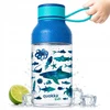 „Quokka Ice Kids“ su dirželiu - „Ecozen Vanduo“ gertuvė 430 ml su dirželiu (jūros gyvūnai)