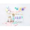 PartyDeco Šventinės kepurėlės "Pastelė" 6vnt