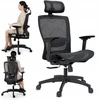Giosedio Ergonomiczny fotel biurowy, regulowane podłokietniki, zagłówek oraz lędzwie