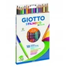 Giotto Stilnovo dvipusės spalvotos kreidelės, 18 vnt.