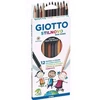 Giotto Stilnovo Skin Tones spalvoti pieštukai vaikams, 12 spalvų