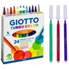 Giotto Turbo Color rinkinys: 24 spalvų flomasteriai vaikams